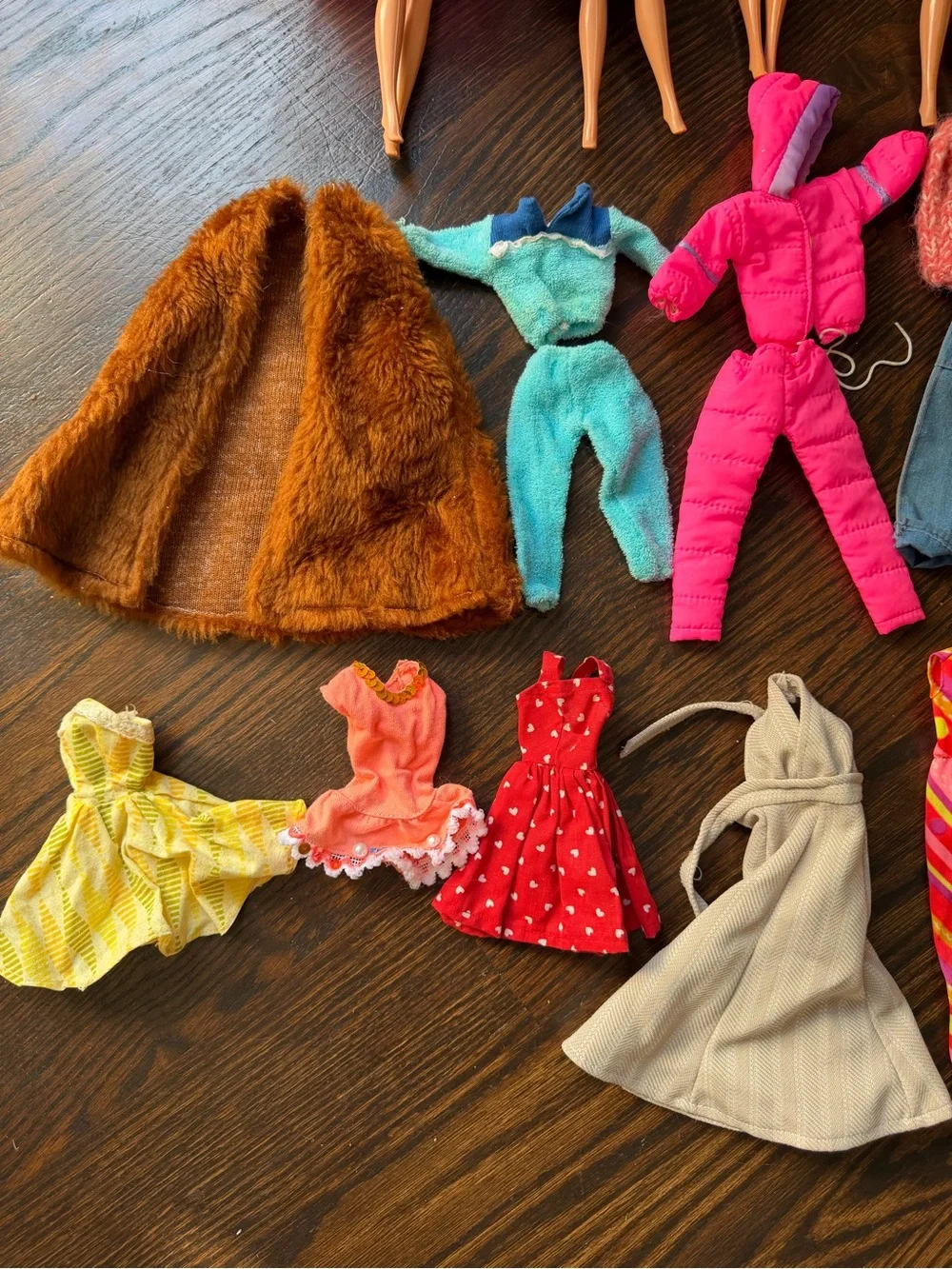 Lot of vintage Barbie clothes/ Barbies